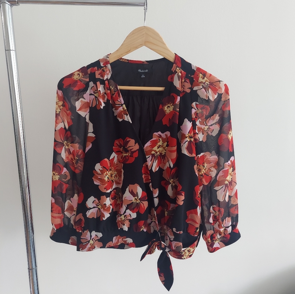 Madewell Floral Top